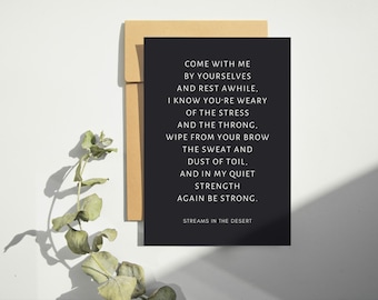 Cita imprimible, archivo digital: Ven conmigo, fondo oscuro