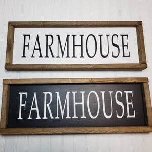 Farmhouse Sign. Framed Farmhouse Sign. - Etsy