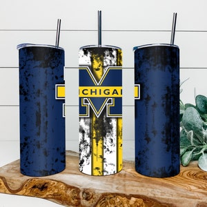 20oz. Wolverines Tumbler. Sports Stainless Steel Sublimation Tumbler.Gift