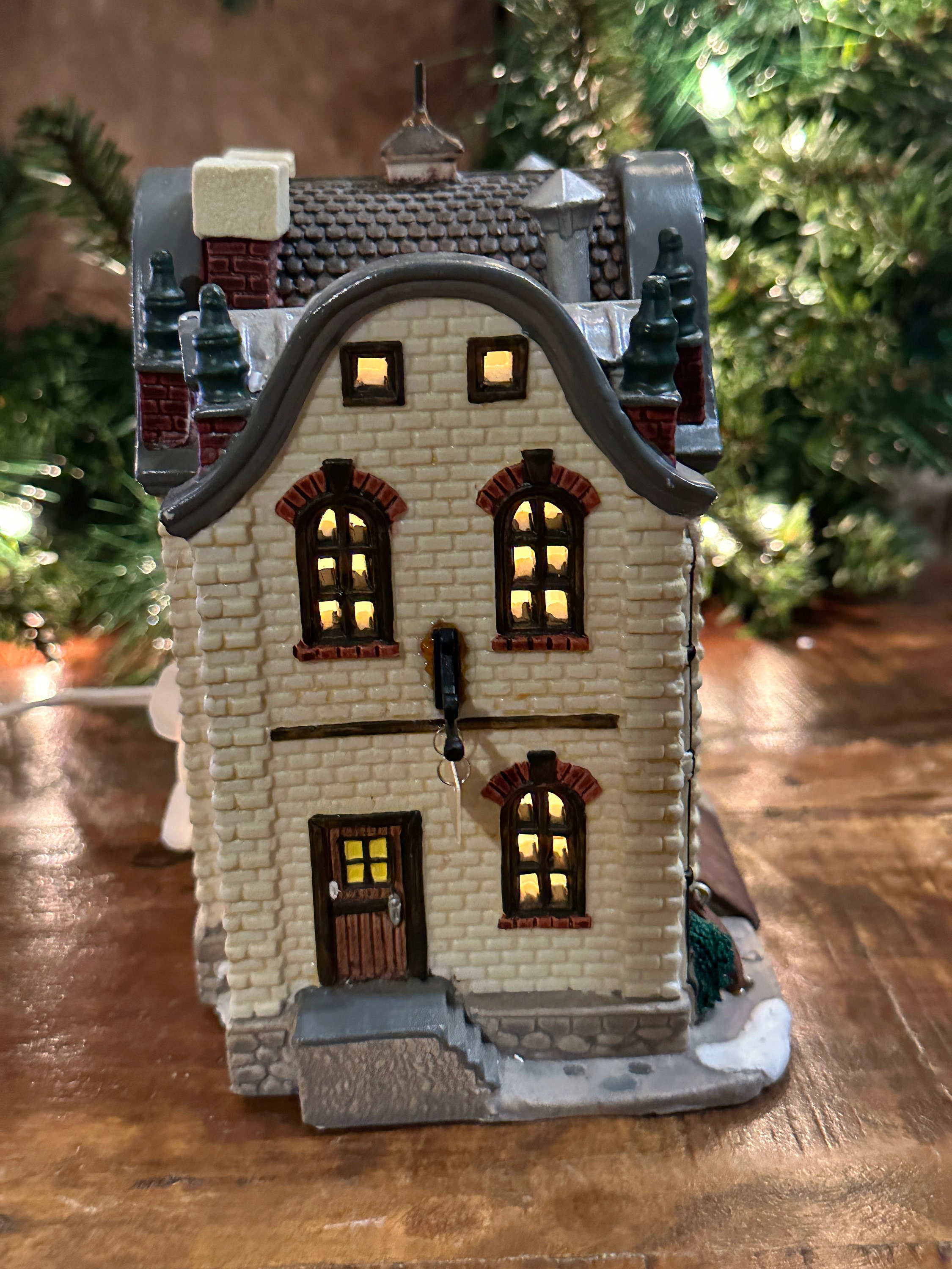 Lemax Caddington Village Porcelain Lighted Stewards Cattle Etsy