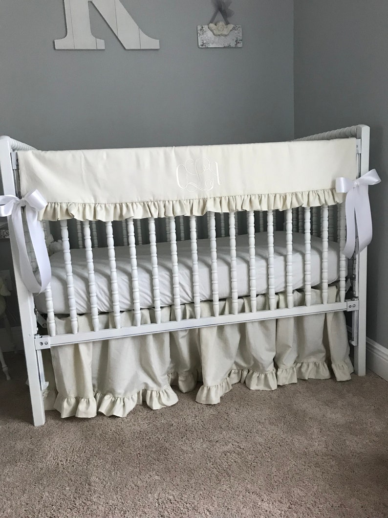 Linen Crib Bedding Etsy