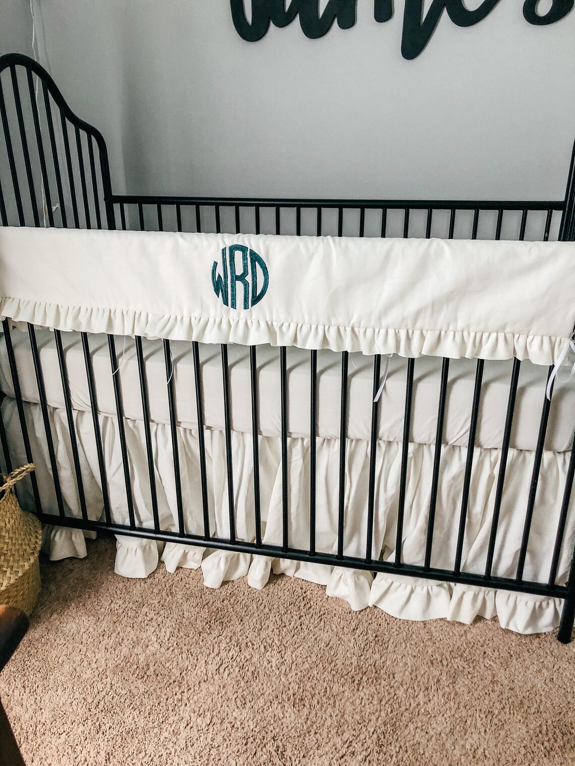 Linen Crib Bedding Etsy