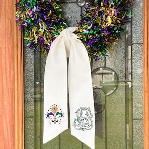 Écharpes couronnes de Mardi Gras
