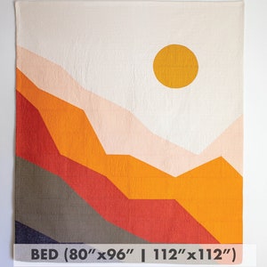 Bettgrößen | Golden Canyon II Quilt-Muster - PDF