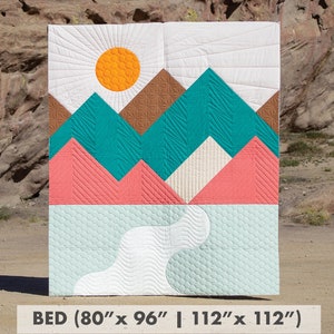 Bed Sizes | Eastern Sierra II Quilt Pattern - PDF