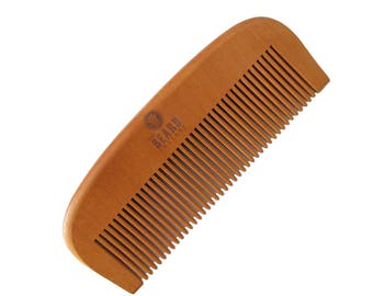 Beard Comb from The Beard Factory made of real pear wood. Great if used with our other products like beard oil. for mustache in men's style.