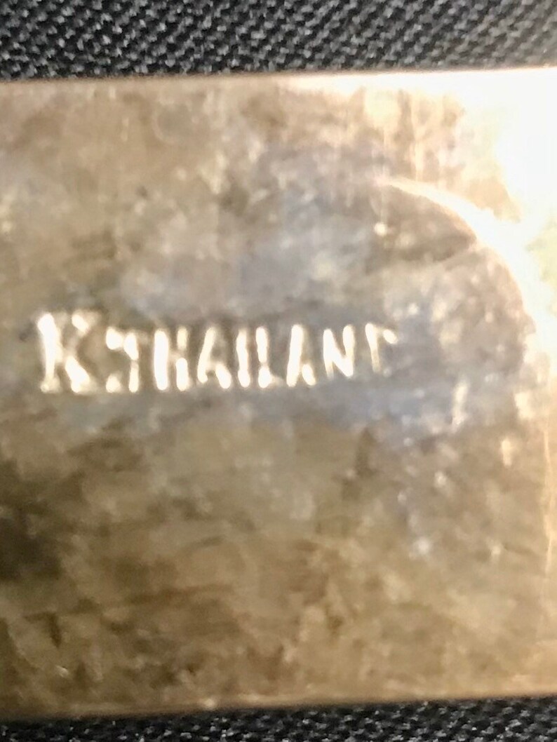 K. Thailand Brass Flatware Vintage Gold Tone Etsy