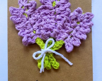 Lavender Greeting Card | Crochet