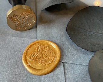 Sello de cera autoadhesivo Hydrangea