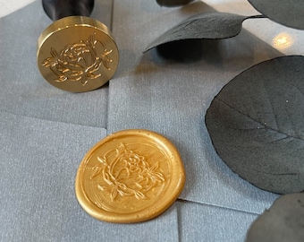 Sello de cera autoadhesivo de Peony