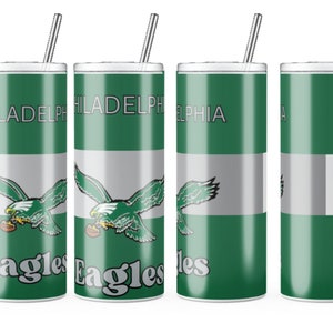 Retro Philadelphia Eagles SVG 20 oz Skinny Tumbler