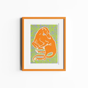 Gesigneerde afdruk Greyhound Fine Art