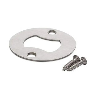 Lot of 5 Large Opening Insert Bottle Opener Stainless Steel 2&quot; Round with Screws for Woodworking Crafts