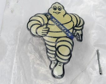 Michelin Man Wearing Sash Tires Advertising Pin - Sealed Pinback