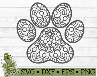 Download Paw Mandala Svg Etsy