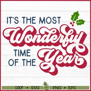 Prachtigste tijd van het jaar SVG-bestand, dxf, eps, png, kerst-svg, kerstofferte svg, vakantie svg, Cricut svg, bestand knippen, downloaden