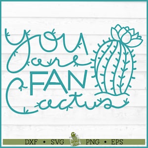 Eres fan Cactus SVG Archivo, dxf, eps, png, Suculento svg, Cactus Pun svg, Planta svg, Cortar archivo, Cricut svg, Silhouette Cameo svg, Descargar
