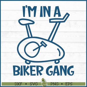 Biker Gang Fitness SVG-bestand, dxf, eps, png, training svg, sportschool svg, Cycle Class svg, Cricut svg, silhouet svg, bestand knippen, downloaden