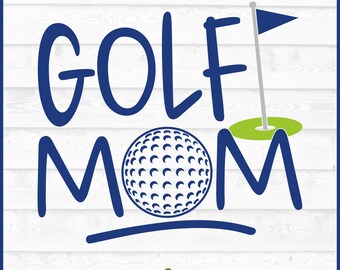 File SVG per mamma golfista, dxf, eps, png, Golf svg, Estate svg, Mamma sportiva svg, Cricut svg, Silhouette svg, File di taglio, Download digitale