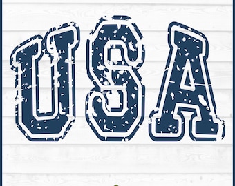 Distressed USA SVG File, dxf, eps, png, Patriotic svg, July 4th svg, 4th of July svg, Grungy USA svg, Cricut svg, Cut File, Digital
