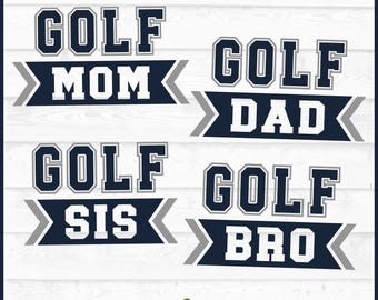 Golf Family SVG Files, dxf, eps, png, Golf svg, Golf Mom svg, Golf Dad svg, Cricut svg, Silhouette svg, Cutting File, Digital Download