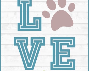 愛猫の足跡または愛犬の足跡のSVGファイル、dxf、eps、png、犬のお母さんのSVG、猫のお母さんのSVG、足跡のSVG、シルエットのSVG、クリカットのSVG、カッティングファイル、ダウンロード
