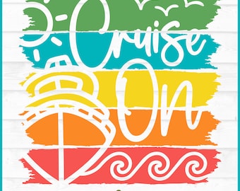 Archivo SVG de crucero en tiras desgastadas, dxf, eps, png, crucero svg, playa svg, vacaciones svg, archivo de corte, Cricut svg, silueta svg, descargar