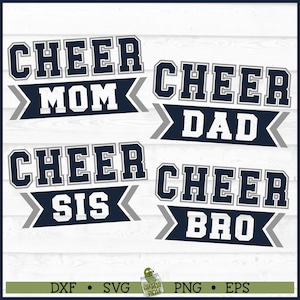 Jubeln Sie Familie SVG-Dateien, Dxf, Eps, PNG, Cheerleader svg, Cheer Mom svg, Cheer Dad svg, Cheer Brother svg, Cricut svg, Cut File