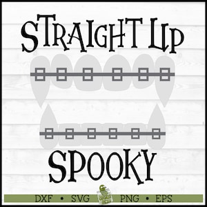 Arquivo SVG Vampire Braces, dxf, eps, png, Halloween svg, Fangs svg, Orthodontist svg, Fangs With Braces svg, Cricut svg, Arquivo de corte, Baixar