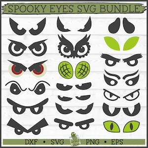 Spooky Eyes SVG File, dxf, eps, png, Halloween svg, Scary Eyes svg, Halloween Eyes svg, Silhouette svg, Cricut svg, Digital Download