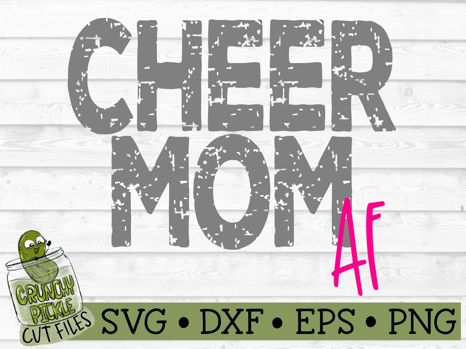 Download Cheer Mom Af Svg Dxf Eps Png Cheerleader Distressed Etsy