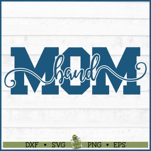 Knockout Band Mom SVG File, dxf, eps, png, Band svg, Sports Mom svg, Cricut svg, Silhouette Cameo svg, Cutting File, Digital Download