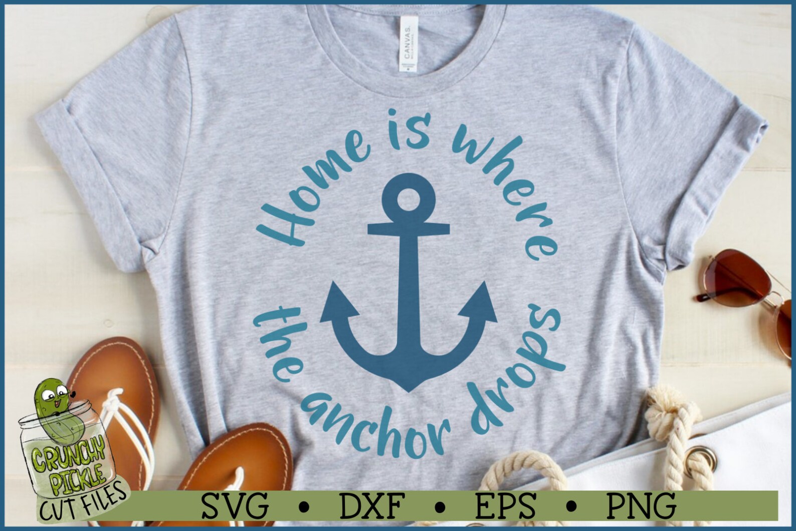 Home is Where the Anchor Drops SVG File Dxf Eps Png Boat - Etsy