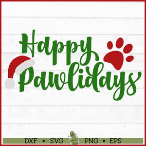 Arquivo SVG de Feliz Natal, dxf, eps, png, svg de Animal de Estimação de Natal, svg de Cão de Natal, svg de Gato de Natal, svg de Natal, Arquivo de Corte, Baixar