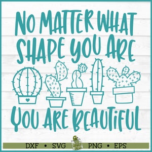 Non importa che forma tu abbia: bellissimo cactus in formato SVG, dxf, eps, png, succulento in formato SVG, ispiratore in formato SVG, file da tagliare, Cricut in formato SVG, scaricabile