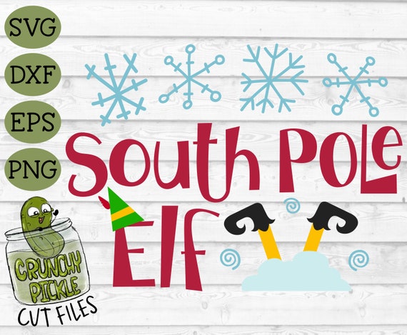 Download South Pole Elf Christmas Svg Dxf Eps Holiday Elf Hat Snow Etsy