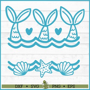 Meerjungfrau Monogramm SVG-Datei, dxf, eps, png, Mermaid svg, Mermaid Tail svg, Beach svg, Monogram svg, Silhouette svg, Cricut svg, Cut File