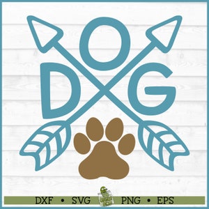 Dog Arrows SVG File, dxf, eps, png, Dog svg, Dog Mom svg, Dog Rescue svg, Silhouette svg, Cricut svg, Cut File, Digital Download