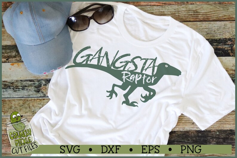 Gangsta Raptor SVG File Dxf Eps Png Dinosaur Svg Dino - Etsy