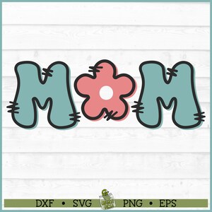 Mama Blume SVG-Datei, Dxf, Eps, PNG, Mama svg, Mutter svg, Muttertag svg, Cricut svg, Silhouette svg, Cut-Datei, digitaler Download