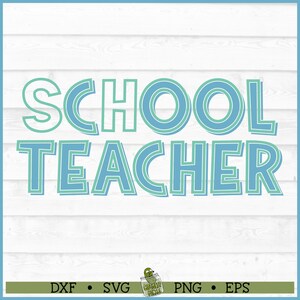 Cool School Teacher SVG File, dxf, eps, png, Back to School svg, Teaching svg, Cool Teacher svg, Cricut svg, Silhouette svg, Cut File
