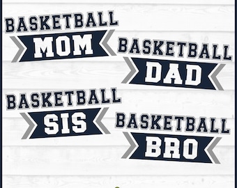 Basketball Family SVG Files, dxf, eps, png, Basketball svg, Basketball Mom svg, Cricut svg, Silhouette svg, Cutting File, Digital Download