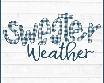 Archivo SVG de suéter a cuadros estilo búfalo, dxf, eps, png, SVG de invierno, SVG de otoño, SVG a cuadros, SVG de Cricut, SVG de silueta, Archivo de corte, Descargar