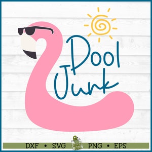 Pool Junk Flamingo SVG-Datei, dxf, eps, png, Pool svg, Sommer svg, Pool-Aufbewahrungs-Svg, Strandtasche svg, Pool Float-Svg, Cricut-Svg, Schnittdatei