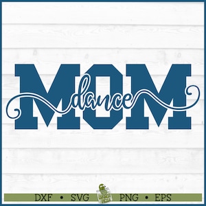 Knockout Dance Mom SVG File, dxf, eps, png, Dance svg, Sports Mom svg, Cricut svg, Silhouette svg, Cutting File, Digital Download