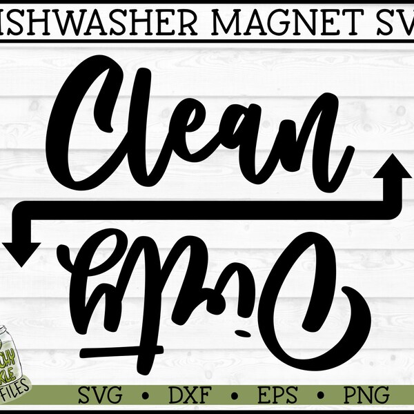 Dishwasher Clean Dirty Etsy