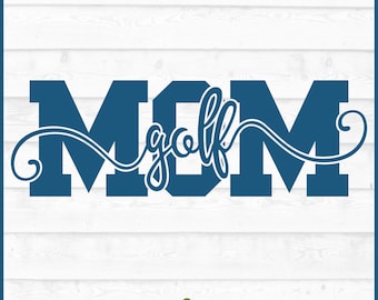 Knockout Golf Mom SVG File, dxf, eps, png, Golf svg, Sports Mom svg, Cricut svg, Silhouette svg, Plik do cięcia, Pobieranie cyfrowe