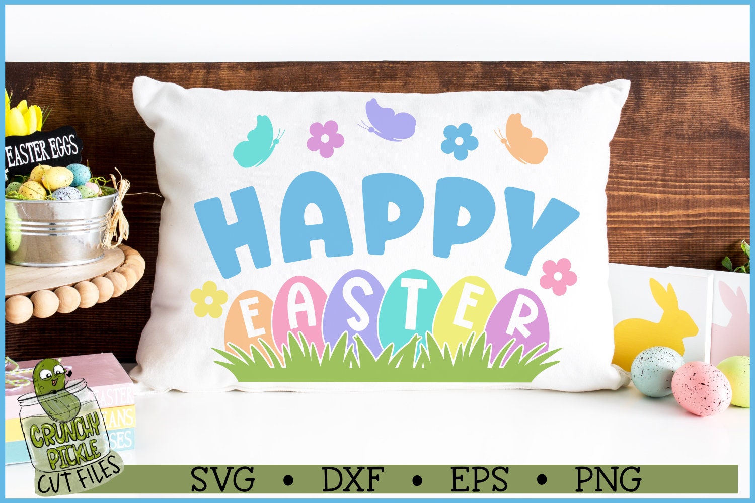 Happy Easter Eggs SVG, Cricut Silhouette Cut File (digital Download) - Etsy