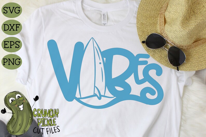 Download Beach Vibes Surfboard SVG Cut File for Cricut and ...