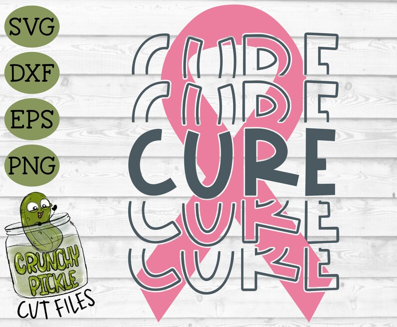 Breast Cancer Cure SVG File Dxf Eps Png Survivor Svg | Etsy